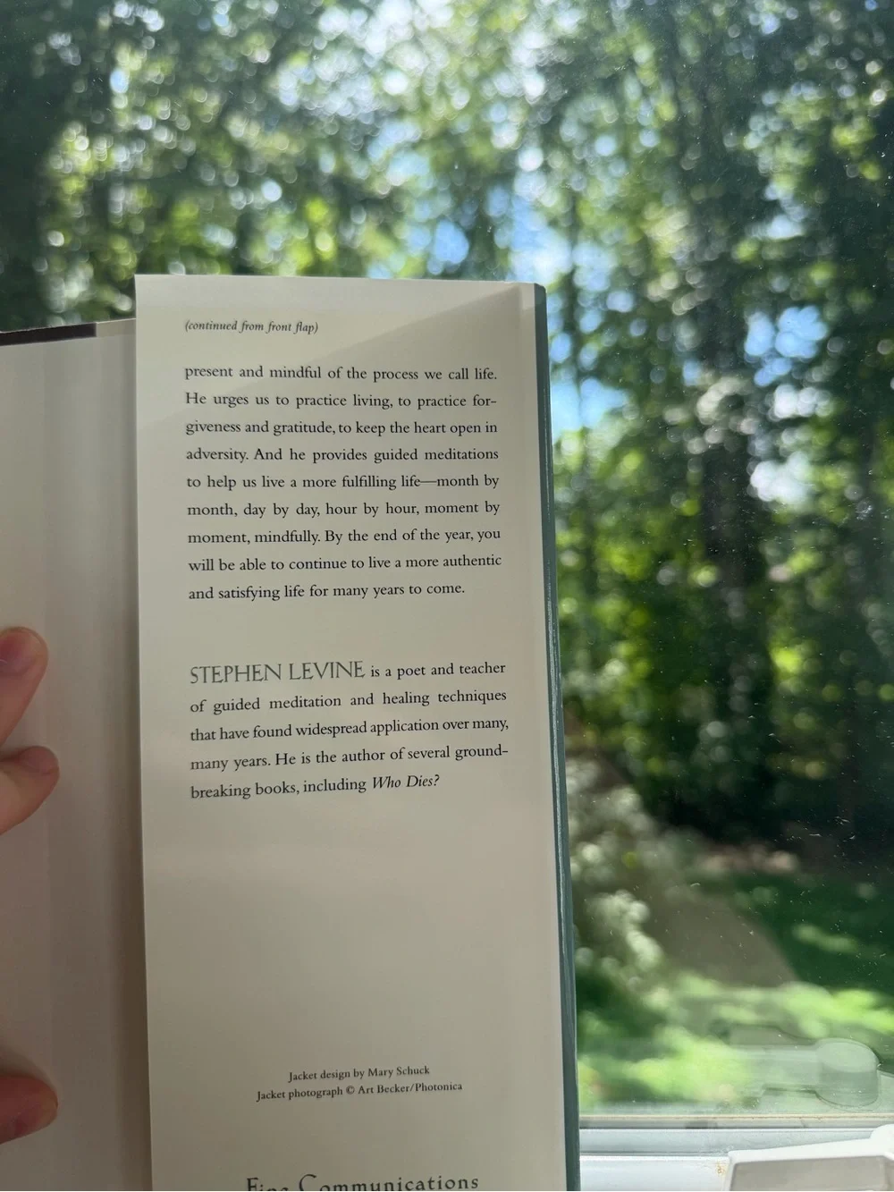 'A Year to Live' by Stephen Levine - Hardcover book